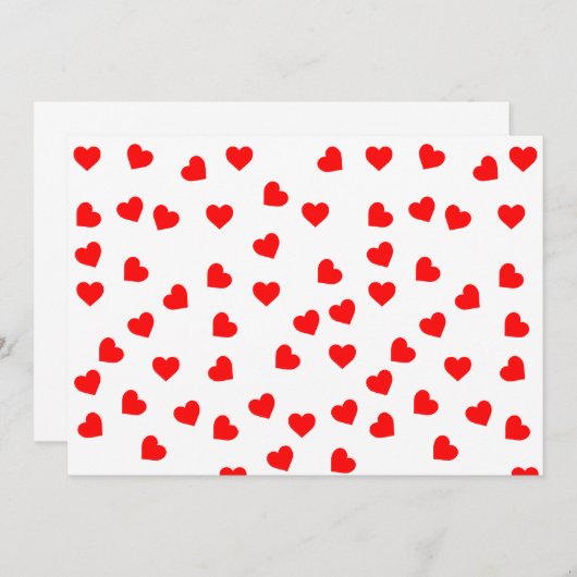 Roodharten spelen kaart (Voorkant / Achterkant)