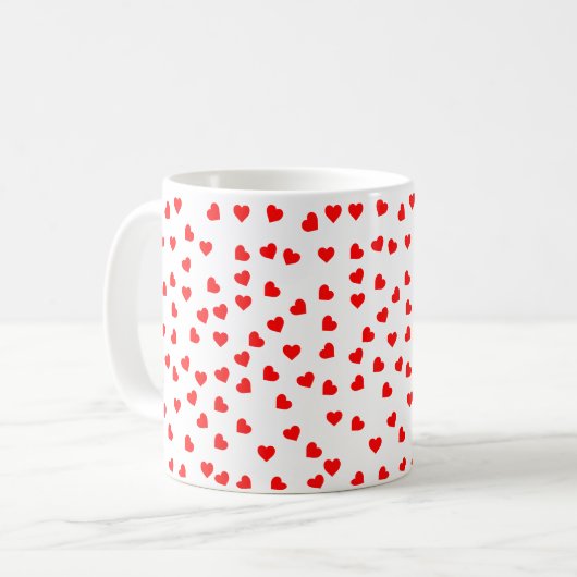 Roodharten spelen koffiemok (Voorkant links)