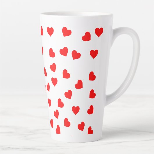 Roodharten spelen latte mok (Rechts)