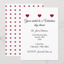 Roodhartendiner valentijn