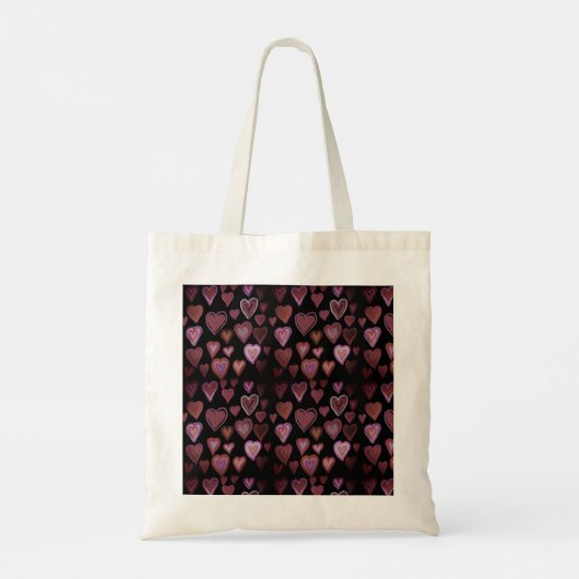 Roodhartig ontwerp tote bag (Achterkant)