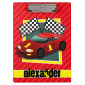 Roodhartritmeur; rode doorsnede klembord (Voorkant)