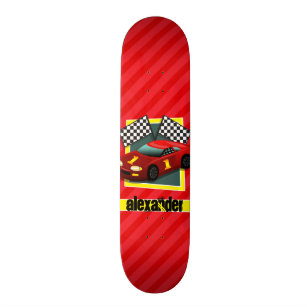 Roodhartritmeur; rode doorsnede persoonlijk skateboard