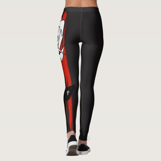 roodheid leggings (Achterkant)