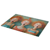 roodhoofdreacties snijplank (Hoek)