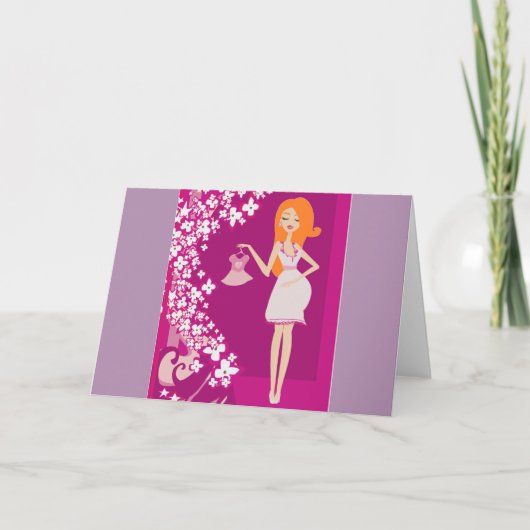 roodhoofdzwangere vrouw aankondiging (Voorkant)