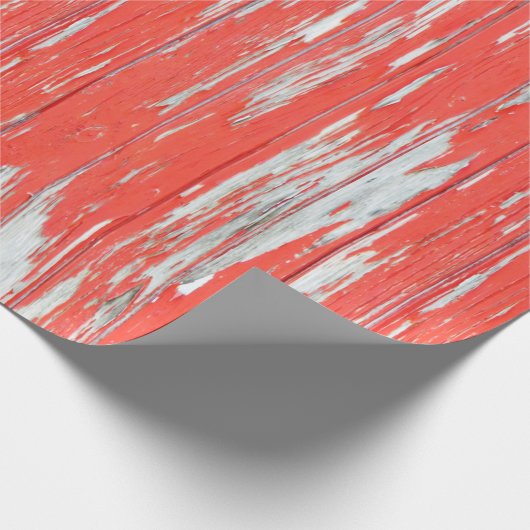 roodhoutswandpapier cadeaupapier (Hoek)