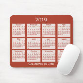 Roodkalender 2019 van Janz Muismat (Met muis)
