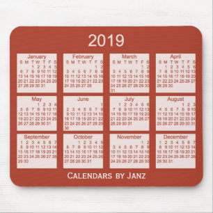 Roodkalender 2019 van Janz Muismat
