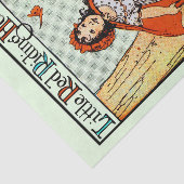 Roodkapje Antiek Mooie Tissuepapier (Detail)