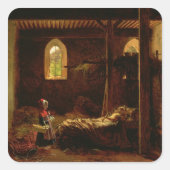 Roodkapje, ca.1820 vierkante sticker (Voorkant)