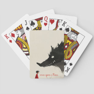 Roodkapje & de boze wolf pokerkaarten