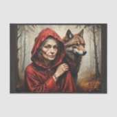 Roodkapje, de wolf, vele jaren later tissuepapier (Voorkant)