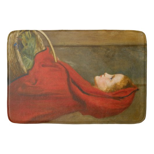Roodkapje (door John Everett Millais) Badmat (Voorkant)