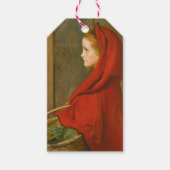 Roodkapje (door John Everett Millais) Cadeaulabel (Voorkant)