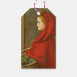 Roodkapje (door John Everett Millais) Cadeaulabel