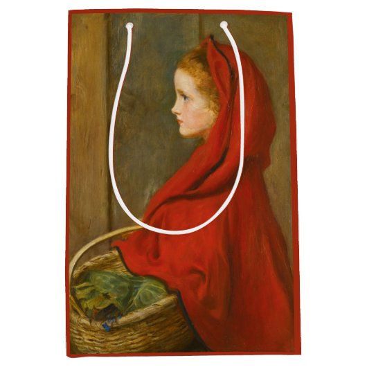 Roodkapje (door John Everett Millais) Medium Cadeauzakje (Voorkant)