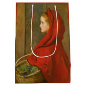 Roodkapje (door John Everett Millais) Medium Cadeauzakje (Achterkant)
