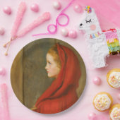 Roodkapje (door John Everett Millais) Papieren Bordje (Feest)