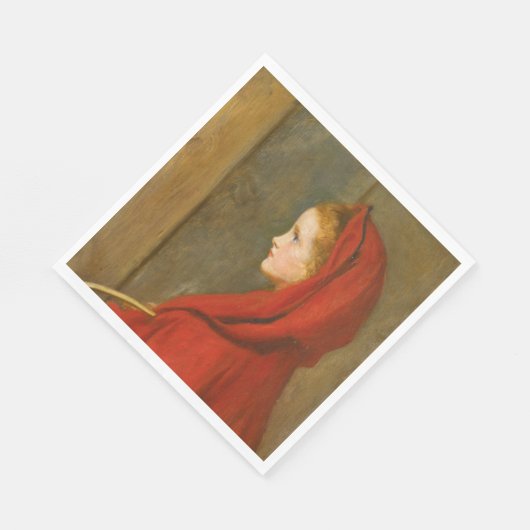 Roodkapje (door John Everett Millais) Servet (Hoek)