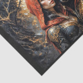 Roodkapje: een prinses en een koning tissuepapier (Detail)