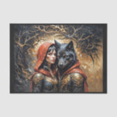 Roodkapje: een prinses en een koning tissuepapier (Voorkant)