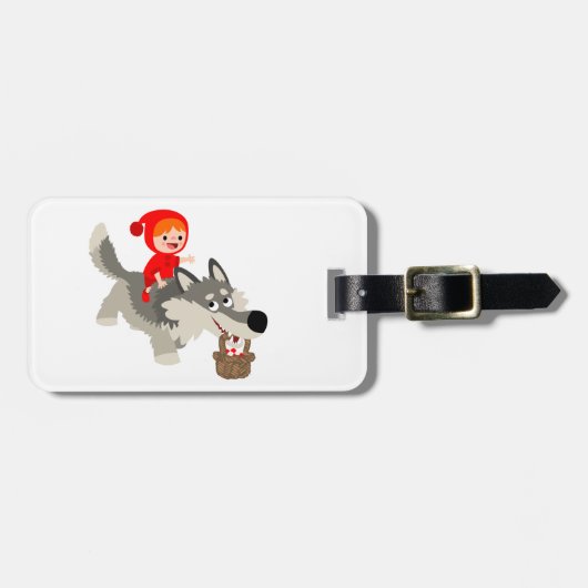 Roodkapje en het Bagagelabel van de wolf (Voorkant horizontaal)