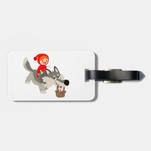 Roodkapje en het Bagagelabel van de wolf (Achterkant horizontaal)