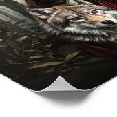 Roodkapje en het echte verhaal met wolf poster (Hoek)