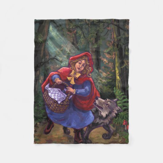 Roodkapje Fleece Deken (Voorkant)