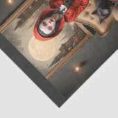 Roodkapje gaat chique met kind van wolf tissuepapier (Detail)