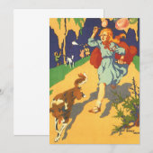  Roodkapje, Hond en Ballonnen Kaart (Voorkant / Achterkant)