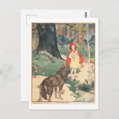  Roodkapje Illustratie (1919) Briefkaart (Voorkant / Achterkant)