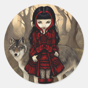 "Roodkapje in de herfst" Sticker