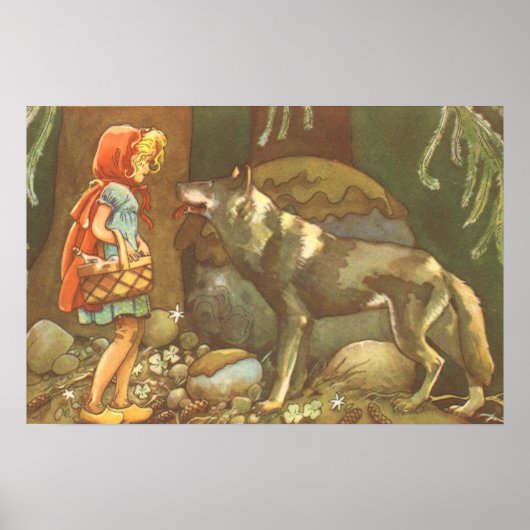 Roodkapje, Klassiek Sprookje Poster (Voorkant)