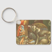 Roodkapje, Klassiek Sprookje Sleutelhanger (Achterkant)