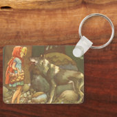 Roodkapje, Klassiek Sprookje Sleutelhanger (Voorkant)