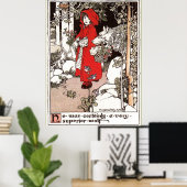 Roodkapje Margaret Ely Webb Poster (Thuiskantoor)