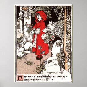 Roodkapje Margaret Ely Webb Poster