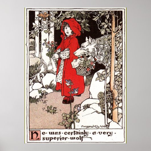 Roodkapje Margaret Ely Webb Poster (Voorkant)