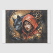Roodkapje met de Wolf Decoupage Tissuepapier (Voorkant)