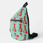 Roodkapje met wolf in mand sling bag (Rechterhoek)