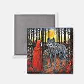 Roodkapje ontmoet de wolf magneet (Voorkant / Achterkant)