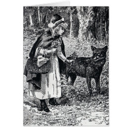 Roodkapje Petting Wolf in Bossen