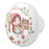 Roodkapje Schattige grillig Keramische Knop (Rechts)