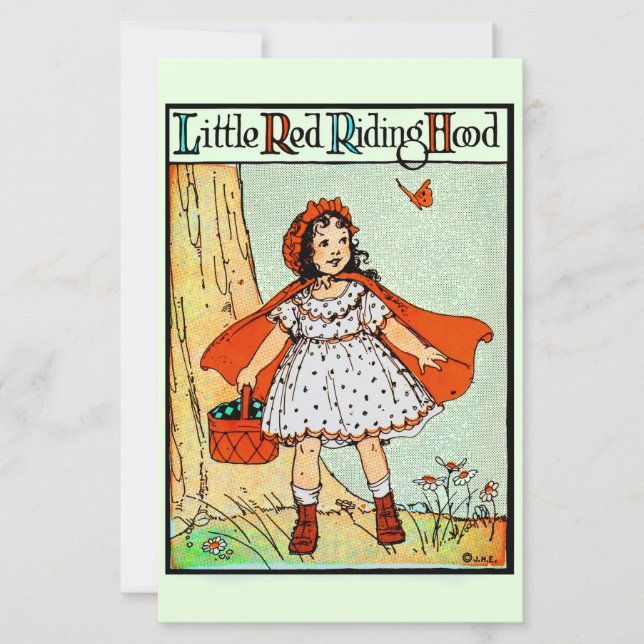 Roodkapje Vintage Mooie (Voorkant)