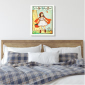 Roodkapje Vintage Mooie Canvas Afdruk (Insitu (Slaapkamer))
