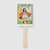 Roodkapje Vintage Mooie Handwaaier (Achterkant)
