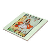 Roodkapje Vintage Mooie Tegeltje (Zijkant)