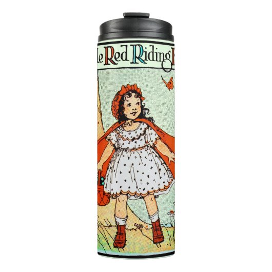 Roodkapje Vintage Mooie Thermosbeker (Voorkant)
